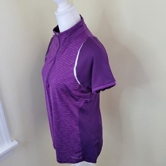Cutter & Buck Drytec UPF 50+ Short Sleeve Elite Contour Mock Jersey Shirt Size M - Picture 2 of 13